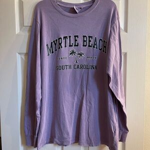 Vintage Purple Long Sleeve Myrtle Beach Tee